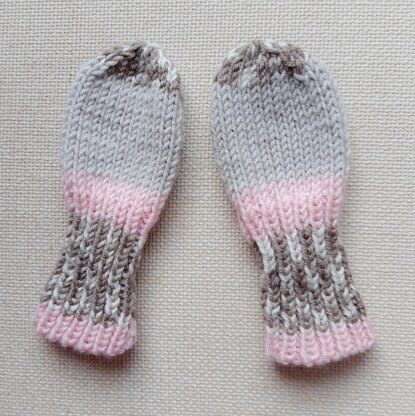 Fairground Baby Mittens