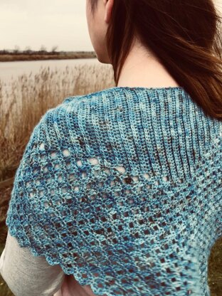Caught By The Sea Shawl