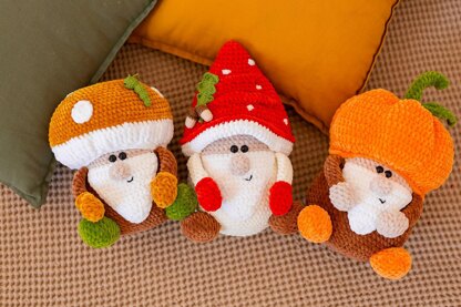 Autumn Gnomes set of 3