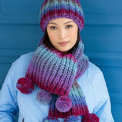 Oleanda Hat & Scarf in Noro Kureyon Air - 22 - Downloadable PDF