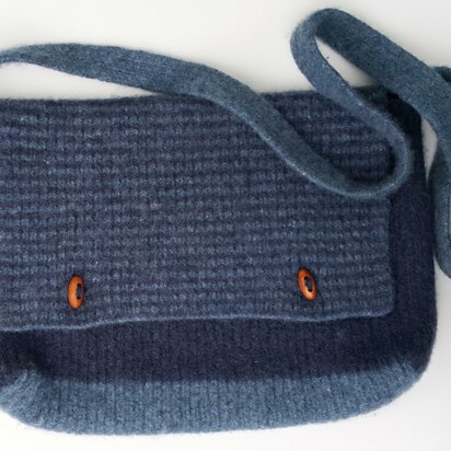 Tweed Satchel - knitting pattern