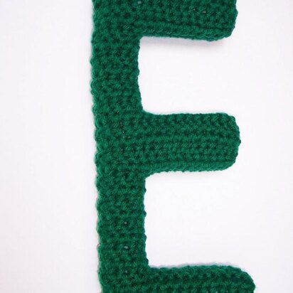 Capital E Alphabet Letter Pattern