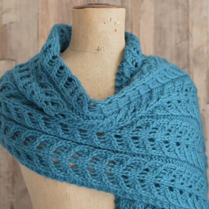 Kinvara Shawl Wrap - knitting pattern
