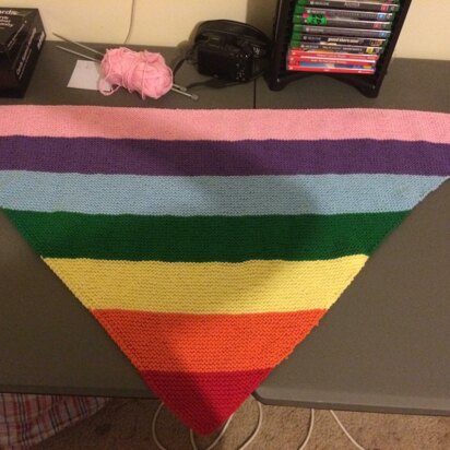 Beautiful Rainbow Shawl Pattern