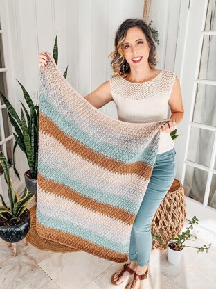 Alpine Stitch Textured Blanket