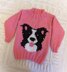 Collie Dog Chunky Sweater