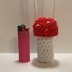 Crochet Mushroom Holder/Pouch/Bag/Necklace for Lighter/Chapstick