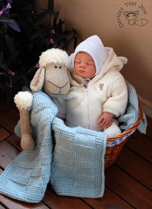 Baby Sheep Toy Blanket