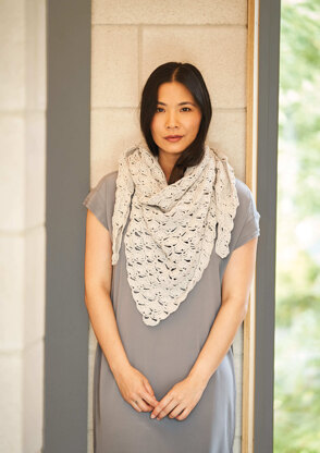 Tranquil Shawl in Rowan Cotton Revive PDF