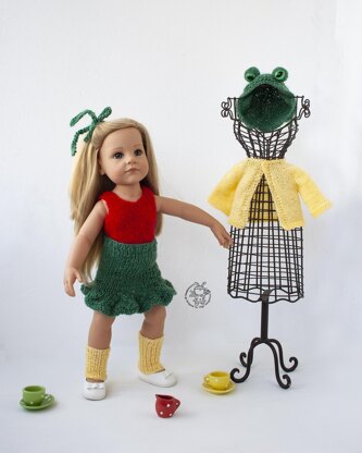 Outfit Frogling for doll 18in