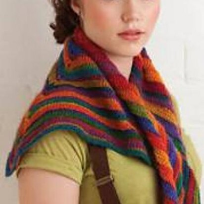 Ridged Rainbow Shawl