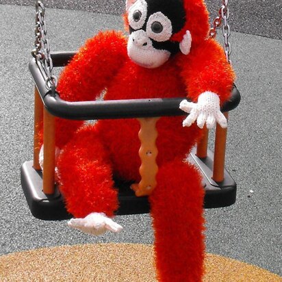 Fuzz The Baby Orangutan Twin - knitting pattern