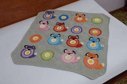 Foxy the Roksy baby blanket