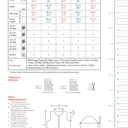 Super Star Cardi in Sirdar Snuggly Replay DK - 2617 - Downloadable PDF