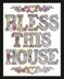 Design Works Zenbroidery Bless This House Cotton Fabric Embroidery Kit