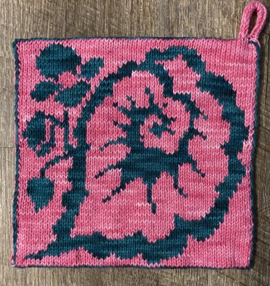 Begonia Flower Potholder