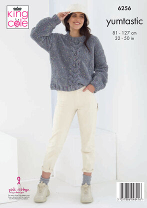 Sweaters Knitted in King Cole Yumtastic - P6256 - Leaflet