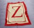 Initial Letter Z Blanket Baby Shower Stroller 70x90 square C2C Crochet Pattern