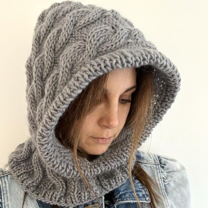 Cable Knit Balaclava - knitting pattern