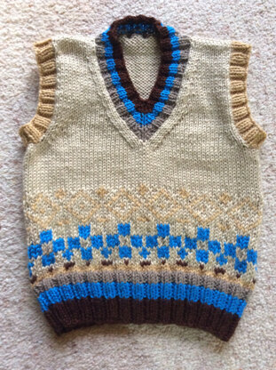 Fair-isle His Vest