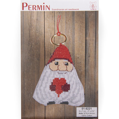 Permin Santa Claus Ornament Cross Stitch Kit - (2308700)