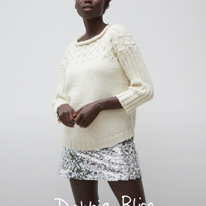 Eira Sweater - Knitting Pattern For Women in Debbie Bliss Falkland Aran