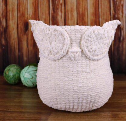 Owl Knit Basket