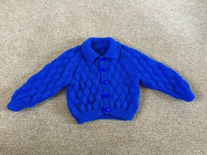 Baby cardigan with collar