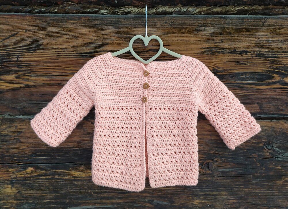 Easy crochet baby outlet cardigan for beginners