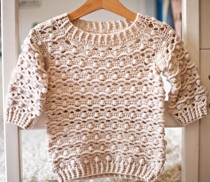 Waves and Bobbles Sweater