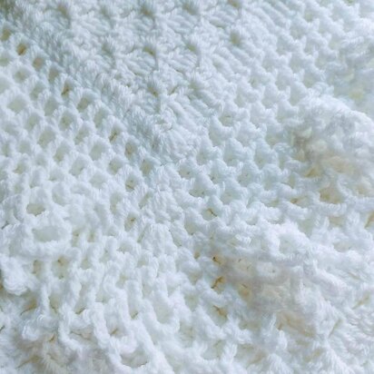 Lacy Baby Afghan/Christening Shawl