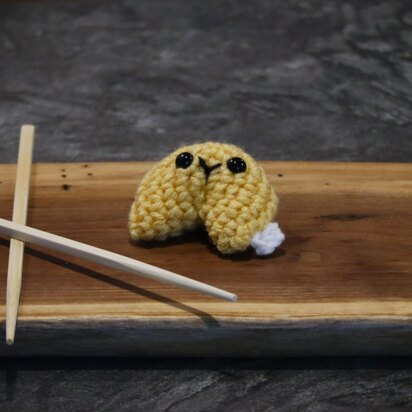 Fortune Cookie Amigurumi Food