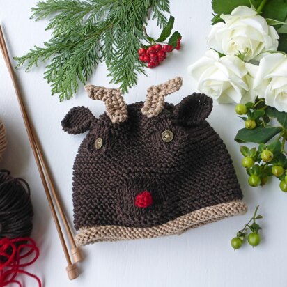 Reindeer Baby Hat