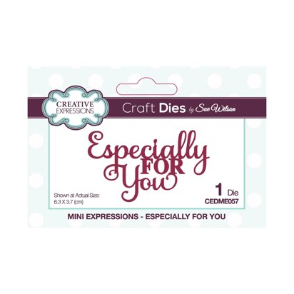 Creative Expressions Sue Wilson Mini Expressions Especially For You Craft Die