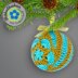 Christmas Balls Ornaments with African Flowers 2