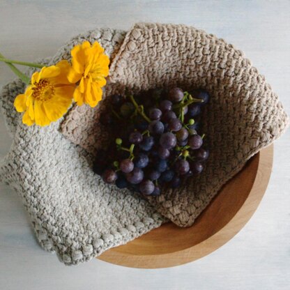 Creek Pebbles Dishcloth and Hand Towel Set