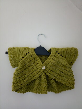 Flutter sleeve shrug