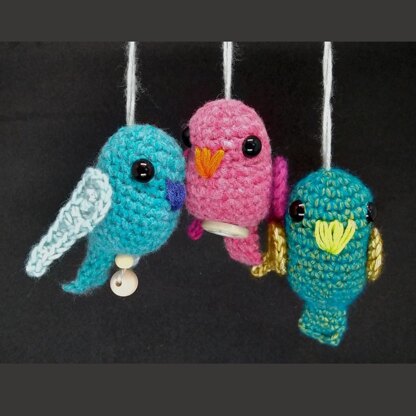 Bright Hanging Birds