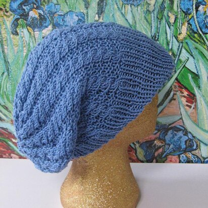 IRIS CABLE PEAK SLOUCH HAT