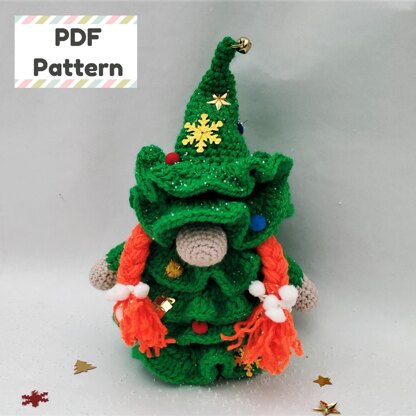 Crochet Christmas tree gnome