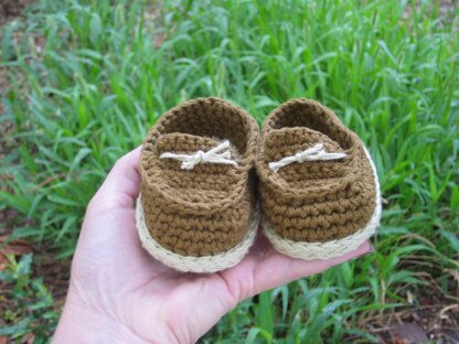 Brown baby boy shoes