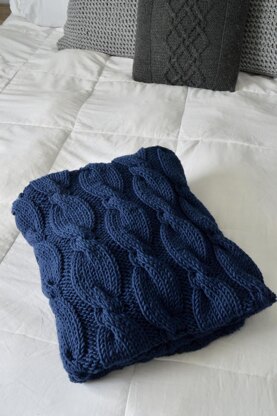 Simply Cabled Blanket