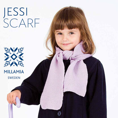 "Jessi Scarf" - Scarf Knitting Pattern For Girls in MillaMia Naturally Soft Merino