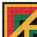 C2C CROCHET PATTERN Kaleidoscope Rasta Blanket Black Yellow Red Green Afghan
