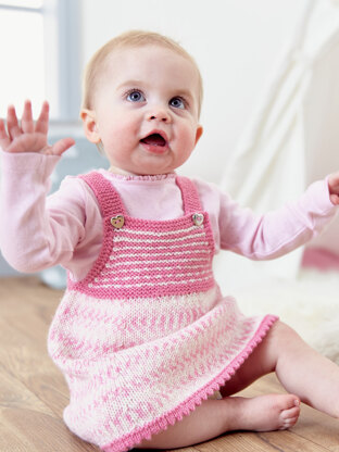 Bo Peep Giggles Dungarees and Dress in West Yorkshire Spinners - DBP0123 - Downloadable PDF