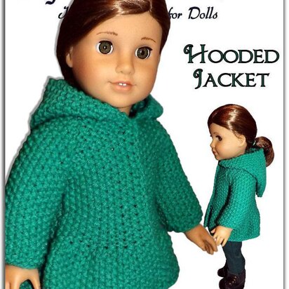 Hooded Jacket for 18" dolls including American Girl Doll (knit)