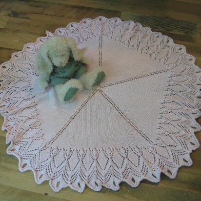 Old Fashioned Lace, Baby Blanket - knitting pattern