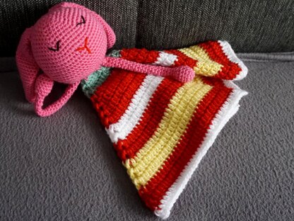 Cuddle Cloth Colorfull Striped Bunny!