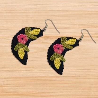 Half Moon Earrings PDF Pattern + Video Tutorial