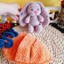 Crochet bunny baby in a backpack, Amigurumi rabbit pattern Toy